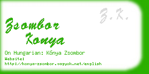 zsombor konya business card